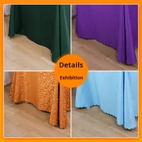 Vente en gros de nappe en polyester blanc rouge pour mariages, réunions, engagements, maison, tissage