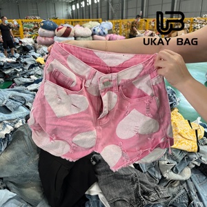 Shorts Usados para Mujer al por Mayor, Estilos Variados, Ropa Casual de Verano <span class=keywords><strong>a</strong></span> la Moda, Segunda Mano, Alta Calidad, Económicos, al por Mayor - Product Image 1