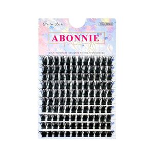 Faux cils Abonnie en bande complète, 10-16mm, épais, effet spectaculaire, pour femmes asiatiques, plateau standard, tige en coton noir - Product Image 2