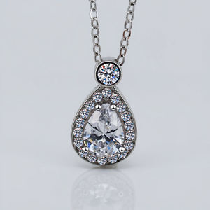 女性1.25克拉莫桑石心项链妻子生日礼物妈妈珠宝礼物 - Product Image 6