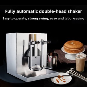 Machine à secouer les boissons commerciales en acier inoxydable à double tête entièrement automatique LJY120-2 pour thé aux perles - Product Image 5