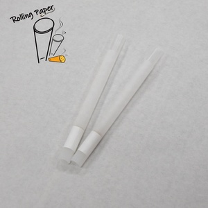 Customized <b>biodegradable</b> disposable 109MM smoking <b>paper</b> tube accessory with transparent glass mouth - Product Image 4