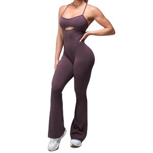 Mono de Yoga para <span class=keywords><strong>Mujer</strong></span>, sin Costuras, con Tirantes Finos, Levanta Glúteos, para Fitness, Running de Alta Intensidad, Pilates y Deportes - Product Image 4