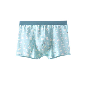 Boxer en coton doux élastique respirant pour garçons à la mode sous-vêtements personnalisés pour adolescents de 8 à 18 ans 4 couleurs toutes saisons - Product Image 5
