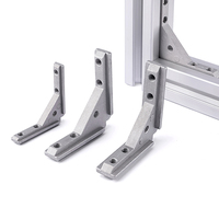Connecteur de profilé en aluminium, support de panneau, quincaillerie de montage, triangle pour profilé en aluminium à fente en T ou en V 2020/3030/4040
