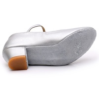 Zapatos de salón de satén para mujer, calzado con tacón de 3,5 cm, para salsa latina