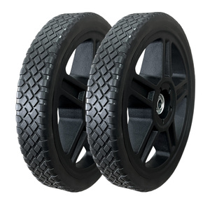 เครื่องตัดหญ้าพลาสติกแบบผลักมาตรฐาน10นิ้วเครื่องตัดหญ้าเครื่องกำเนิดไฟฟ้าปั๊มลมรถเข็นล้อลาก - Product Image 2