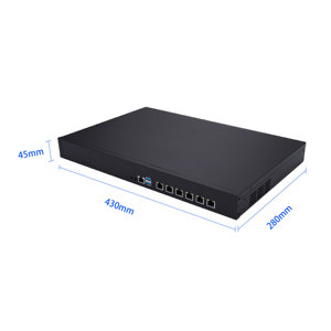 1U сервер стойки 3865u 6lan маршрутизатор брандмауэр Linux Ubuntu MikroTik ROS промышленный брандмауэр мини ПК с VGA PFsense брандмауэр - Product Image 3
