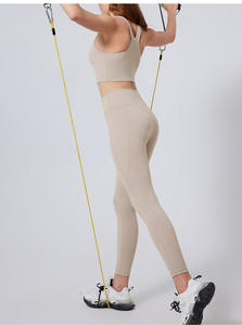 ヨーロピアンプラスサイズXSからXXXLヨガセット裸の感じルルスポーツトレーニングウェアスポーツセット女性用 - Product Image 5