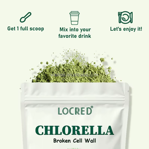 Polvere di Clorella Biologica con Parete Cellulare Rotta, Superfood Verde Naturale Puro, Alto Contenuto Proteico, Clorofilla, Integratore Vegano, Etichetta Privata - Product Image 5