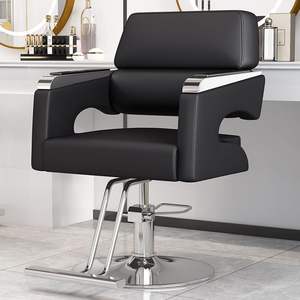 Silla de Peluquería Profesional al por Mayor para Mujeres, Asiento Moderno con Elevación para Corte de Cabello, Cuero Sintético para Salones de Belleza y Barberías - Product Image 2