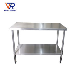 โต๊ะทำงานสแตนเลส Heavy-Duty304ในครัว Victory ขายร้อน INOX worktable BASE พร้อม upstand สำหรับร้านอาหาร/จัดเลี้ยงโรงแรม - Product Image 1