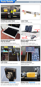 ราคาโรงงาน เครื่องเลเซอร์ CO2 รุ่น 5030 กำลัง 60W ประหยัดพื้นที่ แบบออลอินวัน เครื่องตัดเลเซอร์ตั้งโต๊ะ พร้อมใบรับรอง CE สำหรับขาย - Product Image 5