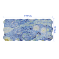 Grand tapis de souris de jeu en caoutchouc taille XXL avec repose-poignet personnalisé à motif de dessin animé et résistant à l'eau pour le bureau et l'ordinateur