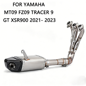 Système d'échappement pour <span class=keywords><strong>moto</strong></span> Yamaha MT09 FZ09 Tracer 9 <span class=keywords><strong>GT</strong></span> XSR900 2021-<span class=keywords><strong>2023</strong></span> - Product Image 1
