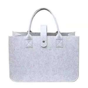 Op maat bedrukte logo dames vilten tas fabriek promotie dames handtas cartoon boodschappentas cadeau tas - Product Image 1