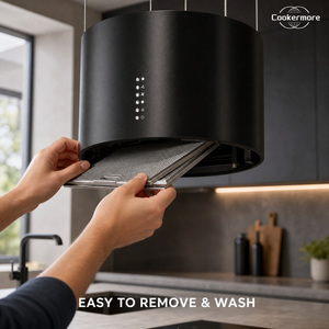 <span class=keywords><strong>Hotte</strong></span> <span class=keywords><strong>aspirante</strong></span> électrique en acier inoxydable pour cuisine îlot de cuisson <span class=keywords><strong>Hotte</strong></span> ronde suspendue au plafond pour cuisine îlot de cuisine - Product Image 5