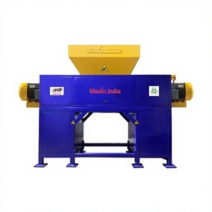 Broyeur professionnel de tissus FRP à double arbre semi-automatique, capacité 500 kg/h, haute performance pour le recyclage plastique - Product Image 1