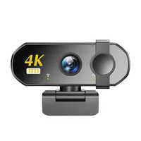 Kamera Web CMOS USB 4K dengan Mikrofon Autofokus untuk PC Laptop Live Streaming Panggilan Video