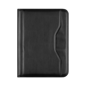 OEM de alta calidad <span class=keywords><strong>A4</strong></span>/A5 <span class=keywords><strong>PU</strong></span> cuero Conferencia cartera carpeta con cremallera <span class=keywords><strong>A4</strong></span> Bloc de notas pluma caso Tablet Padfolio archivo bolsillos fábrica - Product Image 3