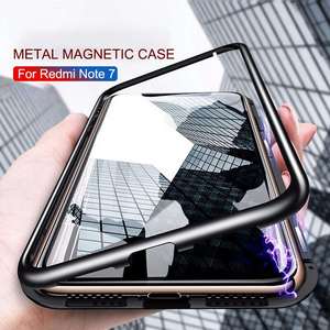 Personalizado 360 una sola cara completa adsorción magnética vidrio templado fundas de teléfono cubiertas traseras - Product Image 3