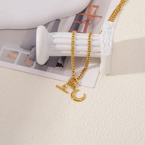 Mode femmes bijoux en acier inoxydable <span class=keywords><strong>collier</strong></span> 18K OT boucle géométrique <span class=keywords><strong>collier</strong></span> <span class=keywords><strong>à</strong></span> <span class=keywords><strong>l</strong></span>'<span class=keywords><strong>envers</strong></span> <span class=keywords><strong>lune</strong></span> pendentif <span class=keywords><strong>collier</strong></span> - Product Image 6