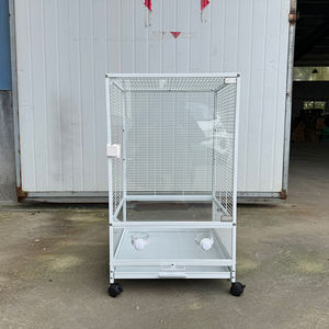 <span class=keywords><strong>Cage</strong></span> à oiseaux de grande taille pour l'extérieur, en métal personnalisé avec cadre en fil d'acier, pour perroquets et petits oiseaux - Product Image 3