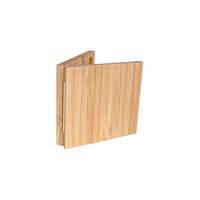Palette d'ombres à paupières vides remplaçables en bambou écologique Boîte d'emballage en bambou avec mini-brosse