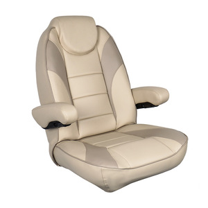 Chaise de capitaine réglable de luxe avec dossier, protection solaire extérieure, sièges marins pour bateau de croisière et yacht, fournitures marines - Product Image 1