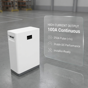 Pack de batteries de stockage d'énergie domestique 20 kWh 51,2 V 400 Ah pour système solaire résidentiel, batterie lithium 48 V 32 kWh, pack de batteries Lifepo4 - Product Image 4