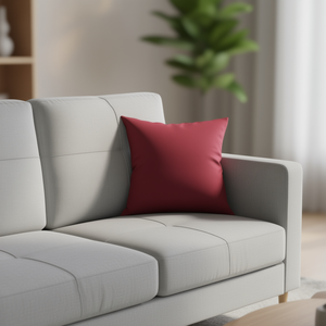 ผ้าอีลาสติกคุณภาพสูง สีแดงไวน์ ขนาด 45*45 ซม. สำหรับเบาะรองนั่งและหมอน - Product Image 1