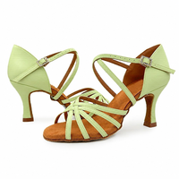 Chaussures de danse latine à talons hauts pour femmes adultes, respirantes, à semelle souple, chaussures de danse tango professionnelles, chaussures de danse cha-cha