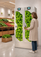 Armoire de culture hydroponique 1800 mm, système de jardinage intérieur intelligent, agriculture verticale, boîte de culture de plantes, double écran, maison, restaurant