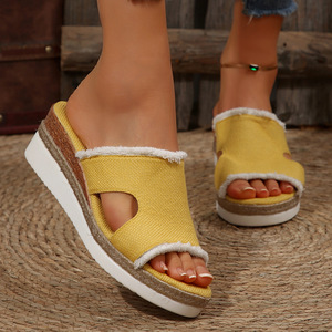 Sandalias Planas de Lona Ligeras y Casuales para Mujer, Tallas Grandes, con Plataforma de Cuerda de Cáñamo, Novedad Primavera-Verano 2025 - Product Image 6