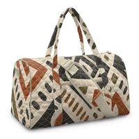 Sac de voyage matelassé personnalisé avec imprimé Kapa hawaïen, motif floral Art Déco tropical, pour le shopping, les voyages et le transport quotidien