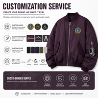 Veste universitaire unisexe Paris Brand B, collection automne 2026, brodée, en fourrure de lapin, col montant décontracté, extérieur en nylon, fermeture éclair frontale