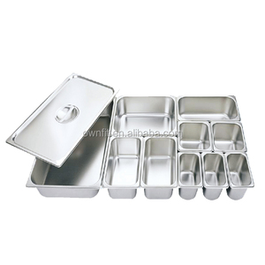 Kích thước đầy đủ đục lỗ thép không gỉ gn Pan Horeca gastronorm container gn Pan giá tốt - Product Image 1
