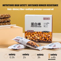 Protein Bar Daging Kedelai Rasa Cokelat Oat Serat Diet Berbagai Protein Minyak Kelapa Protein Bar Rendah Lemak