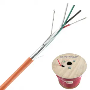 2/4/6/8/10/12 core allarme antincendio decorativo rotondo rilevatore di fumo elettrico sensori 2 fili 18awg