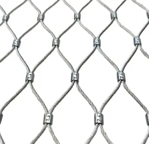 高强度钢丝绳金属网不锈钢钢丝绳网网不锈钢不锈钢绳网