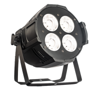 HT.STGL OEM & ODM Projecteur LED COB portable 4 x 50W (250W) DMX512 Noir pour Mariage, Église, Studio 220V