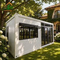 Maison préfabriquée modulaire moderne en conteneur, imperméable, ignifuge, durable, pour bureau, hôtel, centre commercial, boutique