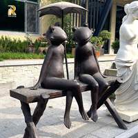 Sculpture de grenouille en bronze de grande taille RELONG, design personnalisé, décoration de parc extérieur et de jardin à vendre