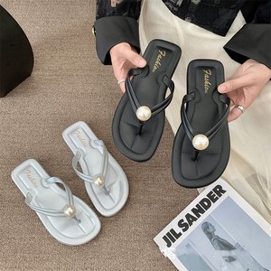 <span class=keywords><strong>Chic</strong></span> femmes sans lacet confortable EVA tongs doux anti-dérapant plate-forme chaussures avec bout ouvert pince PVC semelle intérieure imprimé tenue décontracté - Product Image 4