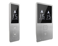 Panneau d'appel d'ascenseur moderne en acier inoxydable pour hôtels, options de boutons ronds/carrés, marque JKL, modèle JKL-HB1, affichage LED/matrice de points