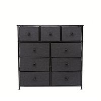 Armoire de rangement multifonctionnelle pour vêtements, en tissu non tissé, avec 9 tiroirs, pour la maison