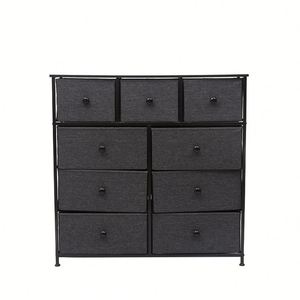 Household Multifunctional Non-woven 9 <b>Drawer</b> Clothes <b>Storage</b> Cabinet Dresser Fabric Closet Organizer - Product Image 2