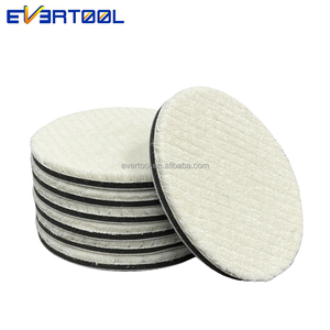 EVERTOOL Tampone di Lucidatura in <span class=keywords><strong>Lana</strong></span> Striata, Tampon de Polissage Laine Cotelee, Tampone per Lucidatura e Ceratura Auto in <span class=keywords><strong>Lana</strong></span> - Product Image 1