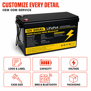 Batería de ciclo profundo LiFePO4 de 12V 24V 200Ah 400Ah 300Ah para sistema de almacenamiento de energía solar doméstico, stock en la UE y EE. UU., entrega rápida, OEM/ODM - Product Image 4