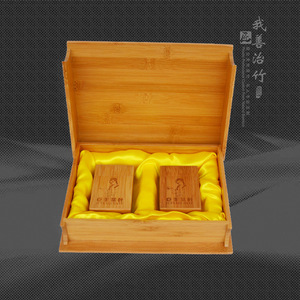 Bamboo <b>Gift</b> <b>Box</b> Rectangle Handmade Custom Craft Packaging For <b>Coffee</b> Tea Food - Product Image 5
